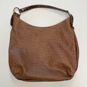 Nine West brown leather hobo bag